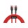 Καλώδιο φόρτισης & συγχρονισμού USB Type C -> Type C 2m 60W 3A PD Quick Charge κόκκινο Cafule Baseus