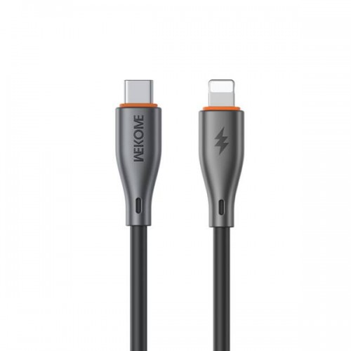 Καλώδιο φόρτισης & συγχρονισμού USB Type-C -> Lightning pd 27W 1m μαύρο WK WDC-69 Wekome