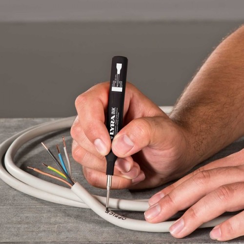 Μαρκαδόρος μακρία μύτη 35mm μαύρο 4480099 Lyra ΙΝΚ