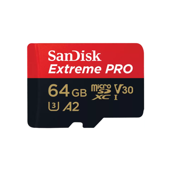 Κάρτα μνήμης 64GB Extreme PRO microSDXC 200MB/s V30 U3 A2 με αντάπτορα SDSQXCU-064G-GN6MA SanDisk Κάρτα μνήμης 64GB Extreme PRO microSDXC 200MB/s V30 U3 A2 με αντάπτορα SDSQXCU-064G-GN6MA SanDisk