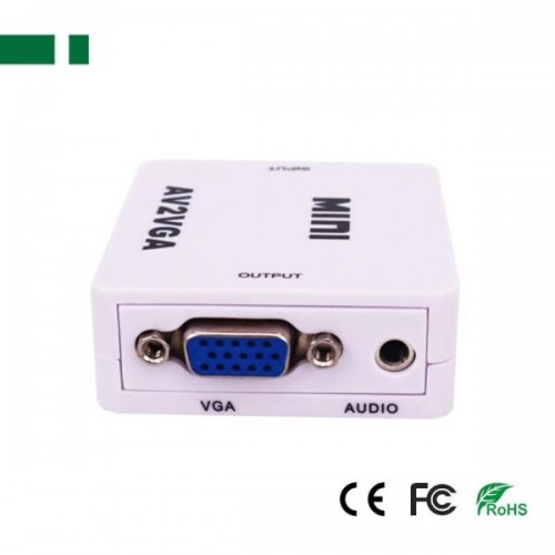 Μετατροπέας Video + audio  in θηλυκό --> VGA  out θηλυκό PS-DVM610