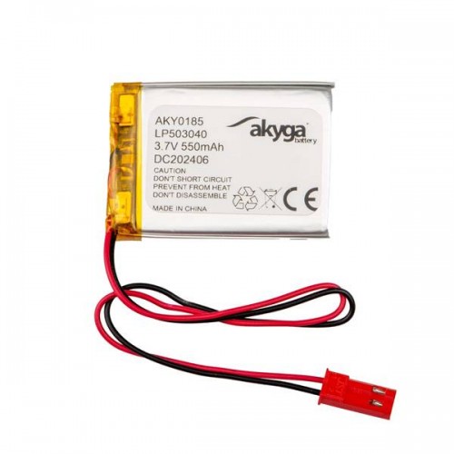 Μπαταρία 3.7V 550 mAh Li-polymer 5x30x40mm με plug JST SYP-02T-1 AKY0185 Akyga Battery