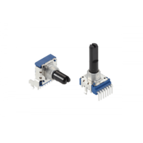 Ποτενσιόμετρο γραμμικό διπλό κάθετο PCB 10kΩ 15mm D-Shaft RK14K1230D0R Alps Alpine