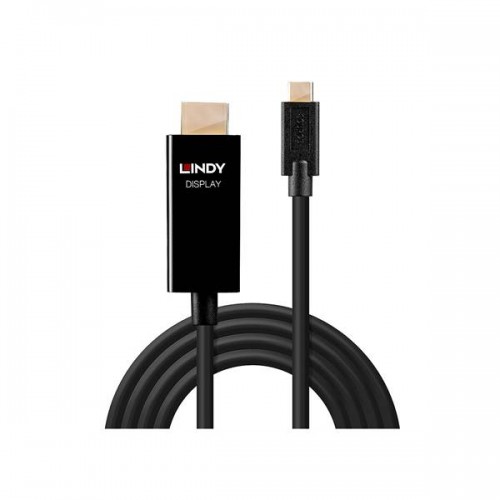 Καλώδιο type C αρσενικό -> HDMI αρσενικό high speed 4K60 2m 43292 Lindy