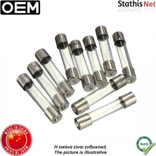 Ασφάλεια γυαλάκι 6x30mm ταχείας 7.5Α Tele