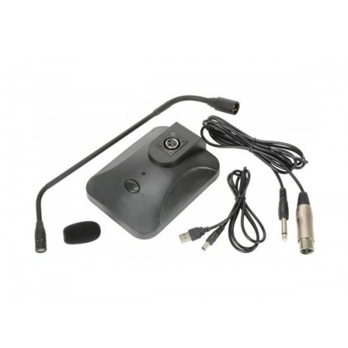 Μικρόφωνο πυκνωτικό gooseneck 45cm paging με βάση και κουδούνισμα COM60 Adastra