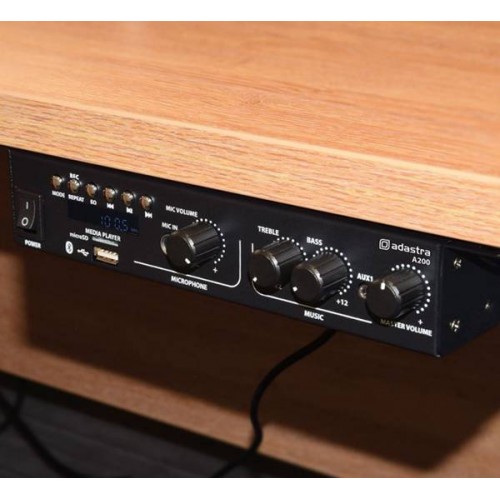 Ενισχυτής ήχου stereo 2x100W 230VAC MIC/LINE/USB/FM/Bluetooth A200 Adastra Ενισχυτής ήχου stereo 2x100W 230VAC MIC/LINE/USB/FM/Bluetooth A200 Adastra