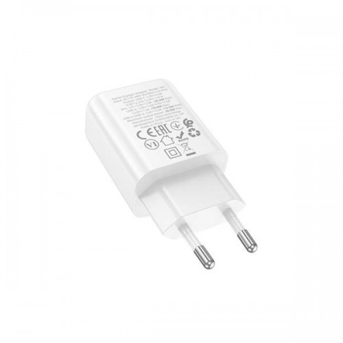 Τροφοδοτικό 230V in -> 1 x USB C + 1 x USB A Out 20W PD20W/QC3.0 λευκό N61 Gentle Hoco Τροφοδοτικό 230V in -> 1 x USB C + 1 x USB A Out 20W PD20W/QC3.0 λευκό N61 Gentle Hoco
