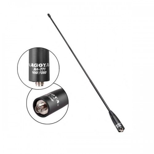 Κεραία φορητού Rubber VHF-UHF 144/430Mhz male NA-771 Nagoya