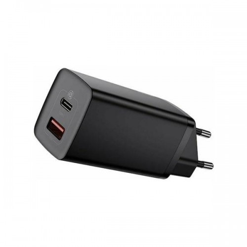 Τροφοδοτικό 230V in -> 1 x USB A + 1 x USB C Out 65W PD + QC μαύρο BAS-CCGAN2L-B01 Baseus