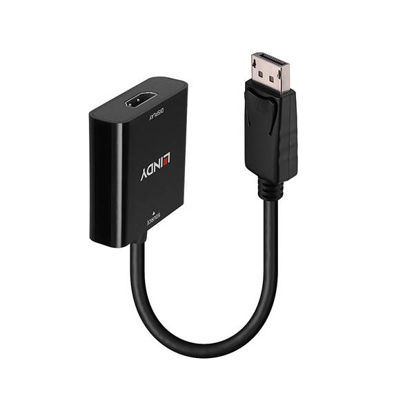 Καλώδιο DisplayPort αρσενικό -> HDMI αρσενικό high speed 4K60 active 10cm 41068 Lindy Καλώδιο DisplayPort αρσενικό -> HDMI αρσενικό high speed 4K60 active 10cm 41068 Lindy