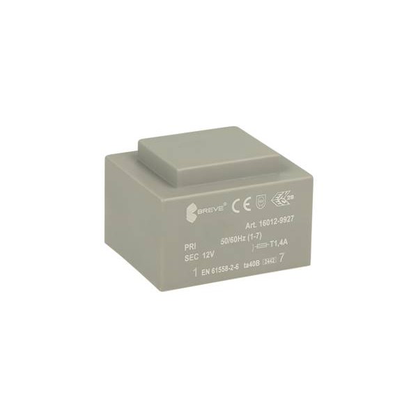 Μετασχηματιστής PCB 230V -> 1 x 12V 6VA Breve Μετασχηματιστής PCB 230V -> 1 x 12V 6VA Breve