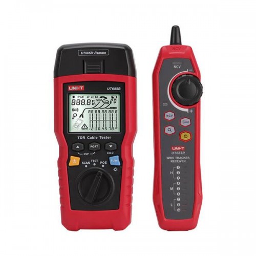 Tester δομημένης καλωδίωσης RJ11/RJ45 με TDR & PoE UT685BKITKIT UNI-T