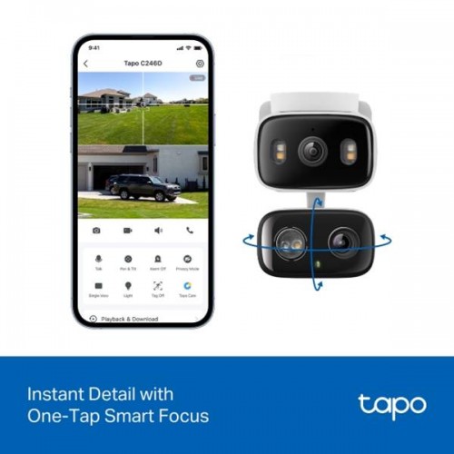 Κάμερα IP 2K Dual Lens Pan/Tilt Wi-Fi IP65 Tapo C246D TP-LINK