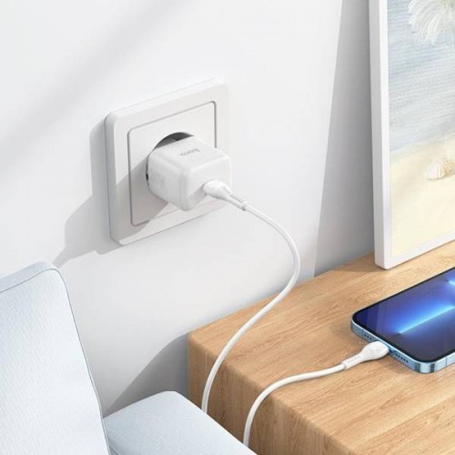 Τροφοδοτικό 230V in -> 1 x USB C out 5V 5A 30W PD λευκό N32 Glory Hoco Τροφοδοτικό 230V in -> 1 x USB C out 5V 5A 30W PD λευκό N32 Glory Hoco