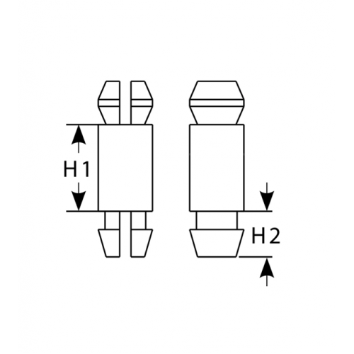 Αποστάτης πλαστικός κουμπωτός 15.9mm PCB οπής 4mm SP-16 KSS