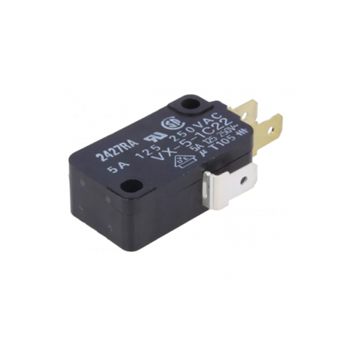 Διακόπτης Τερματικός Micro Switch 5A 250V με πείρο VX-5-1C22 Omron