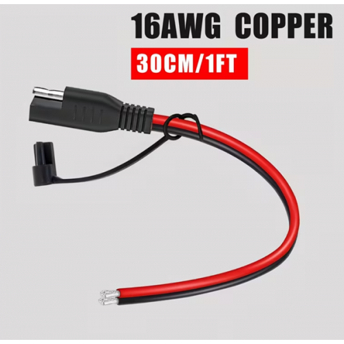 Καλώδιο Επέκτασης SAE Quick Disconnect σε Γυμνό Καλώδιο 16AWG 30cm JYFT
