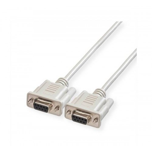Καλώδιο H/Y σειριακό null modem DB9 θηλυκό -> DB9 θηλυκό 1.8m Roline