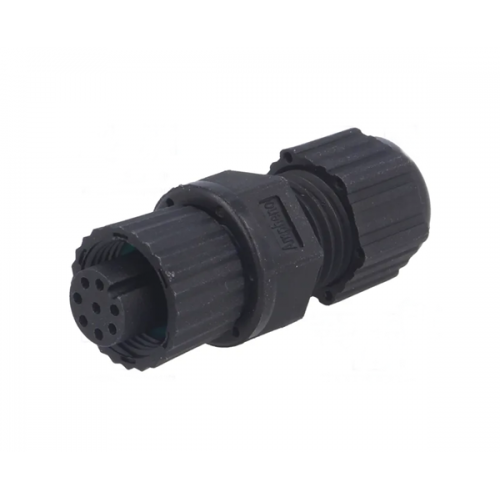 Κονέκτορας M12 θηλυκός 8-pin ευθύς 2A 30V IP67/IP68 MSAP-08BFFA-SL8001 Amphenol LTW