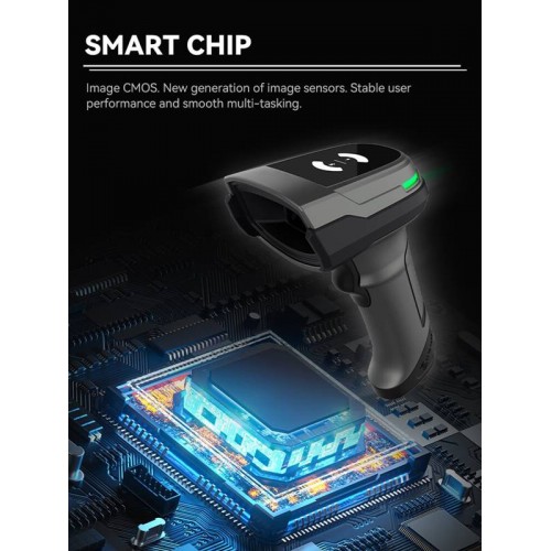 Barcode scanner ασύρματο 2D/1D CMOS Bluetooth & 2.4G με βάση NG-BAR-2405 NG