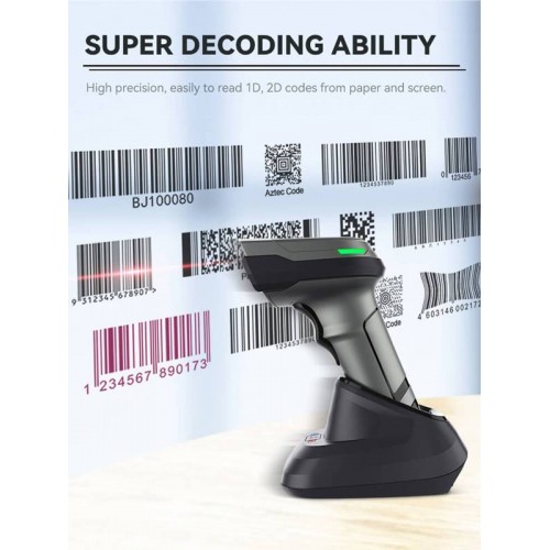 Barcode scanner ασύρματο 2D/1D CMOS Bluetooth & 2.4G με βάση NG-BAR-2405 NG