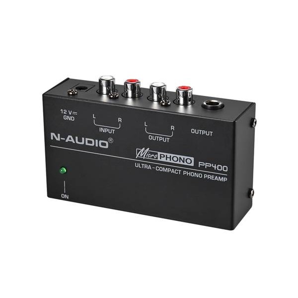 Προενισχυτής Phono σε Line in 2x RCA θηλυκό -> out 2x RCA θηλυκό / 1/4" TRS N-AUDIO PP400 Προενισχυτής Phono σε Line in 2x RCA θηλυκό -> out 2x RCA θηλυκό / 1/4" TRS N-AUDIO PP400