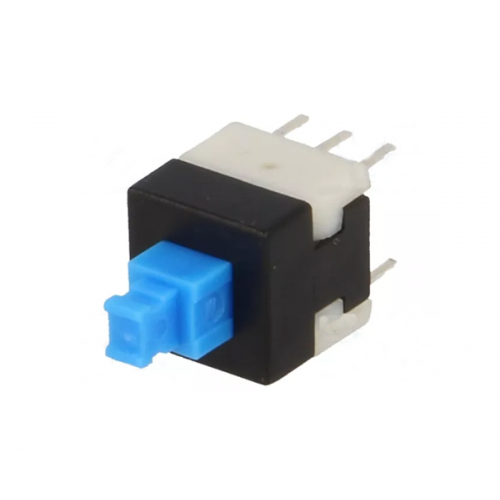 Διακόπτης μπουτόν tact σταθερός DPDT ON-ON 0.1A 30V PCB Mount BS-800-L Canal Electronic