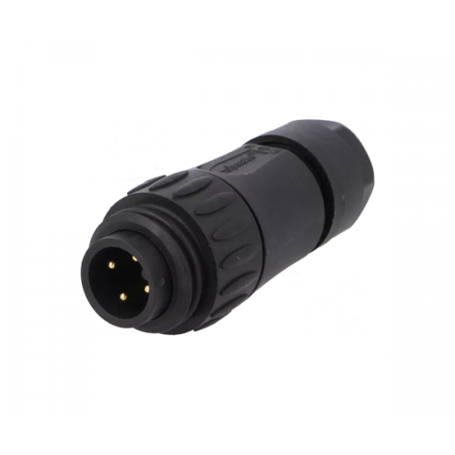 Φις ρεύματος βιομηχανικό αρσενικό 4pins 16A 400V IP67 C01620H00321012 Amphenol