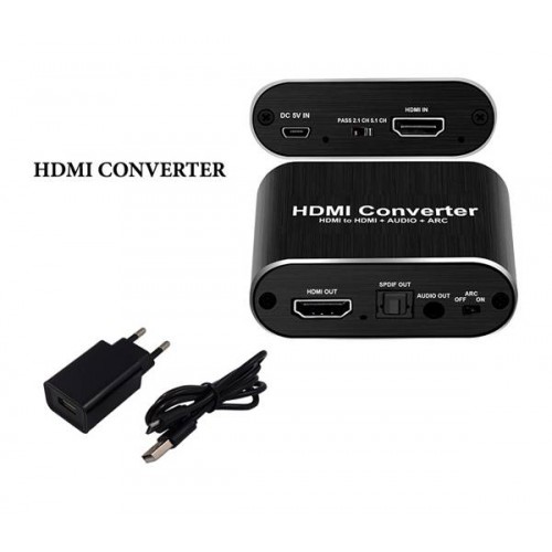 Μετατροπέας HDMI in -> HDMI + SPDIF + 3.5mm out 4K@60Hz OZV8