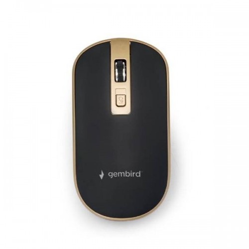 Mouse optical ασύρματο 2.4GHz 1600DPI μαύρο/χρυσό MUSW-4B-04 Gembird