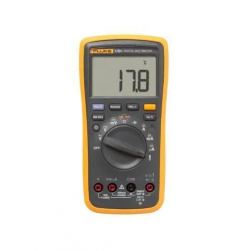 Ψηφιακό πολύμετρο 1000V 10A CAT III 600V με συχνότητα & θερμοκρασία 17B+ Fluke