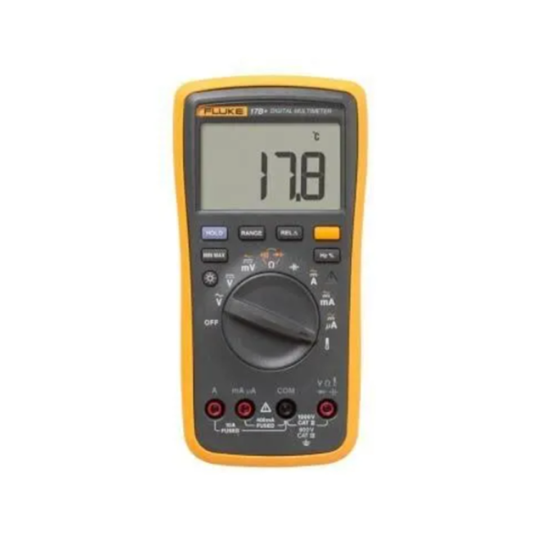 Ψηφιακό πολύμετρο 1000V 10A CAT III 600V με συχνότητα & θερμοκρασία 17B+ Fluke Ψηφιακό πολύμετρο 1000V 10A CAT III 600V με συχνότητα & θερμοκρασία 17B+ Fluke