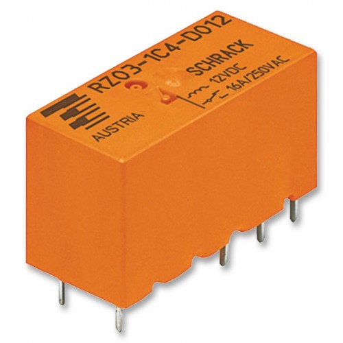 Relay mini 12V DC 12A 1pins SPST-NO RZ01-1C4-D012 Tyco Electronics / Schrack