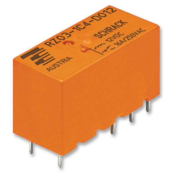 Relay mini 12V DC 12A 1pins SPST-NO RZ01-1C4-D012 Tyco Electronics / Schrack Relay mini 12V DC 12A 1pins SPST-NO RZ01-1C4-D012 Tyco Electronics / Schrack